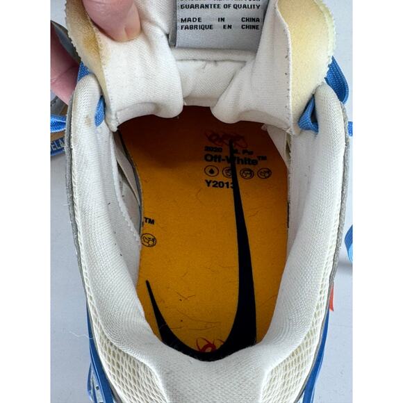 Nike X Off-White Air Rubber Dunk "University Blue" sneakers Mens 8.5 Authentic - Picture 7 of 14